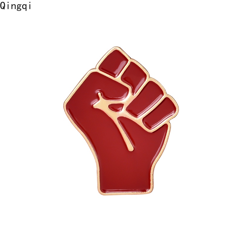 Bros Pin Enamel Desain Tinju Black Lives Matter Power Raised Justice Untuk Hadiah Teman