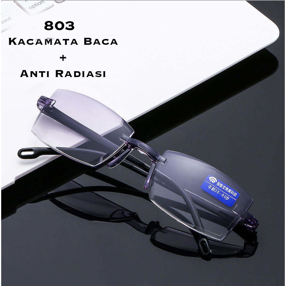 Kacamata Baca Lensa Plus Anti Radiasi +1.00 s/d + 4.00  Kacamata Pria Reading Glasses 803