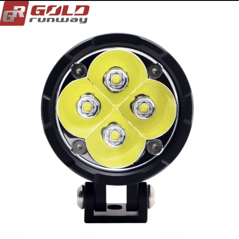 Gold Runway light spot lampu fog lamp 35watt CR4 full set + cnc brecket