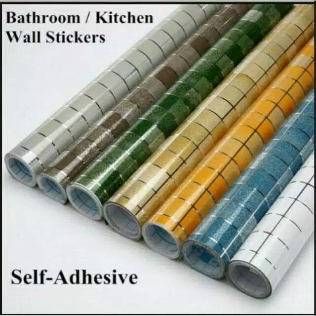  Wallpaper  dinding dapur  45cmx5m 1kg 3roll Shopee Indonesia