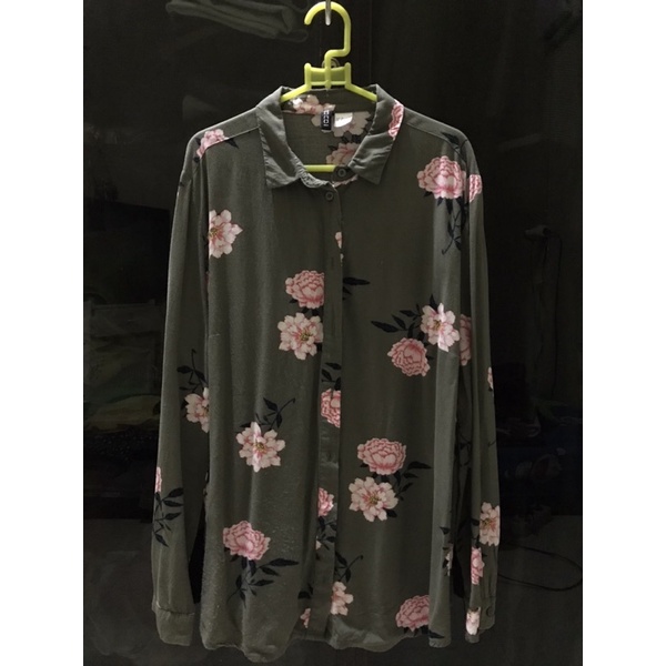 Longsleeve H&M Baju Kemeja Panjang Wanita Blouse Brand