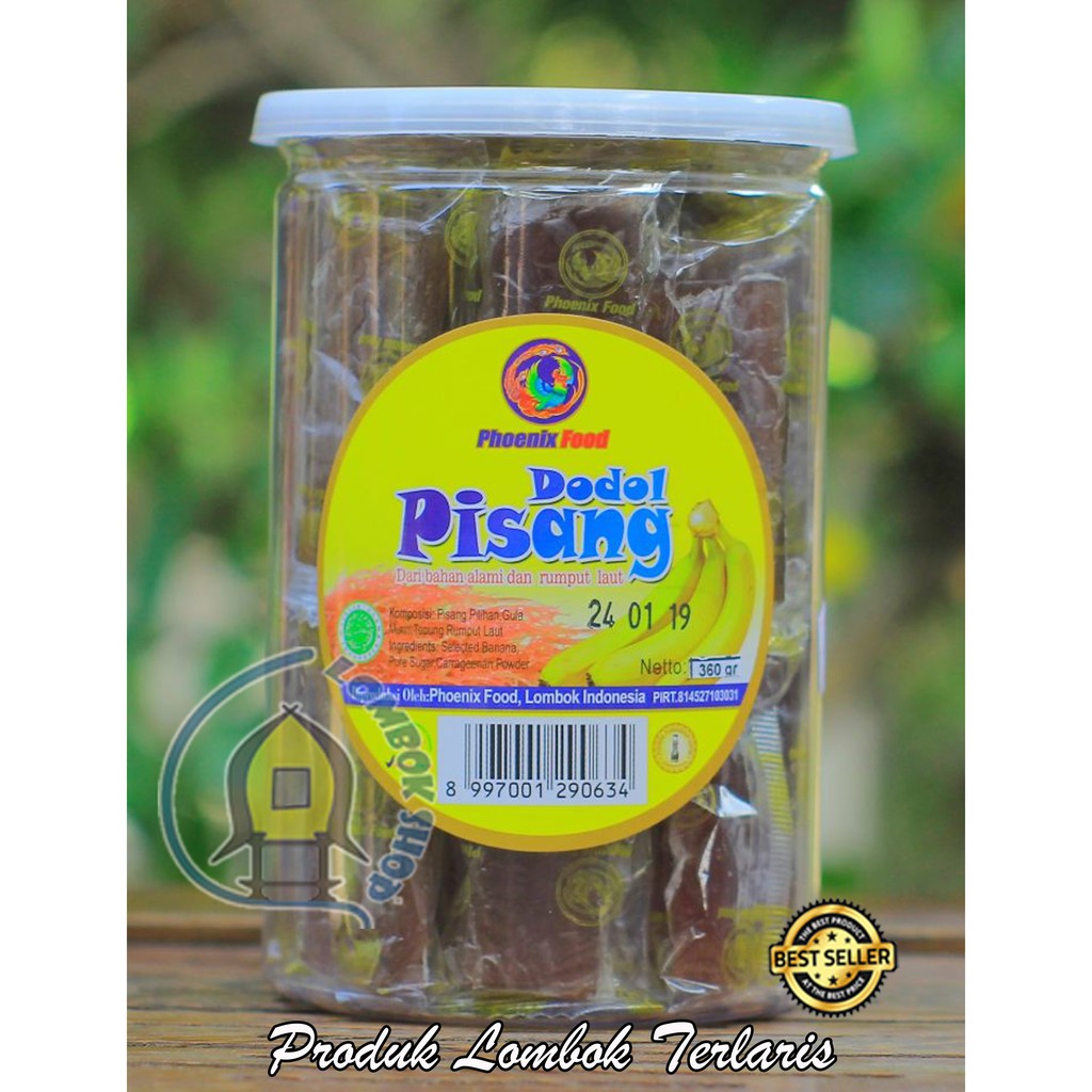 

Dodol Rumput Laut Rasa Pisang Khas Lombok Toples 360 Gram