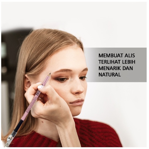 BRASOV Eyebrow Pensil Alis Duo 2.9 GR Dengan Sikat dan Peraut Eyebrow Pencil BPOM Black &amp; Brown