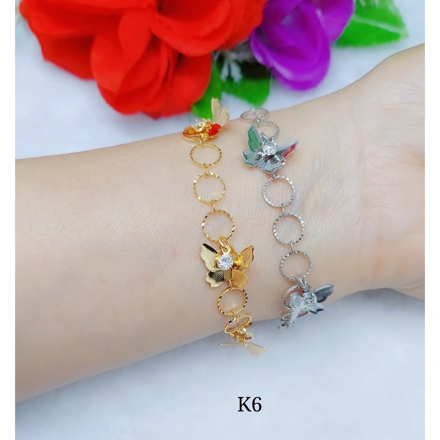 Gelang rantai Kupu-kupu permata K6-7