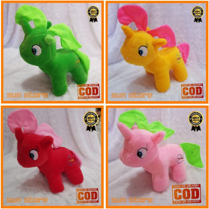 BONEKA KARAKTER UNICORN / KUDA PONI KECIL / MAINAN ANAK CEWEK / COWOK / LAKI / PEREMPUAN / MURAH