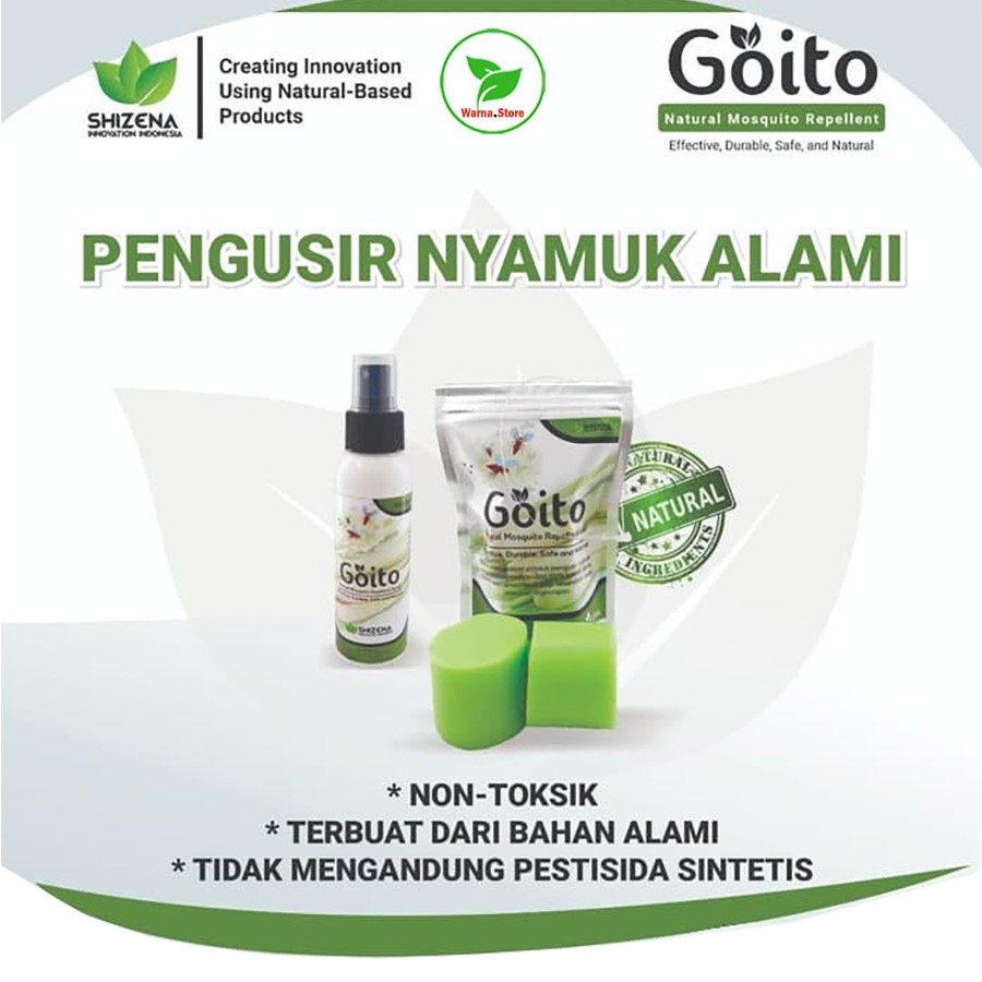 Goito Natural Gel dan Spray pengusir nyamuk ampuh alami praktis aman