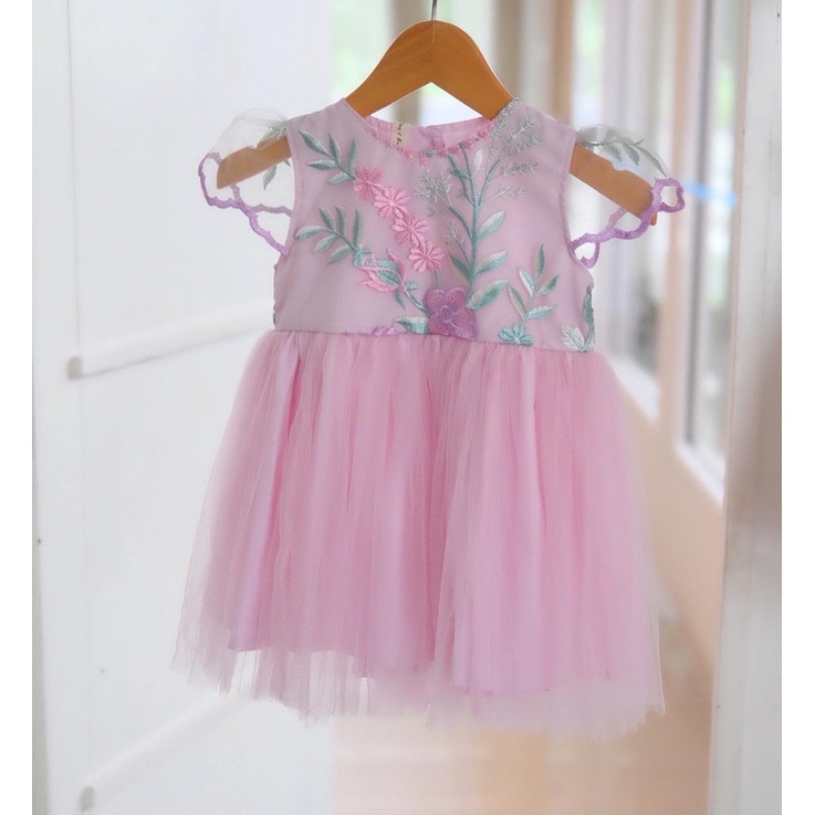 Dress tutu anak premium reyandruby (Pilih Variasi) - dress brokat anak bayi- dress anak putih
