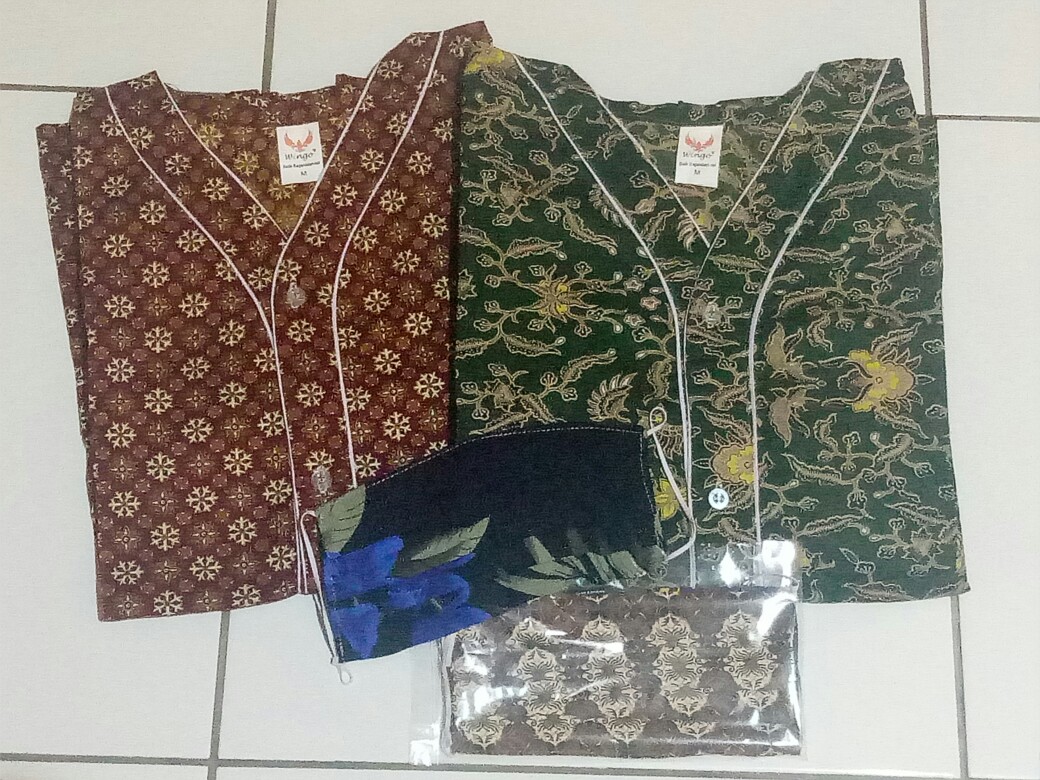Piyama Baju Tidur Batik Anak - Dewasa Celana Pendek Hp