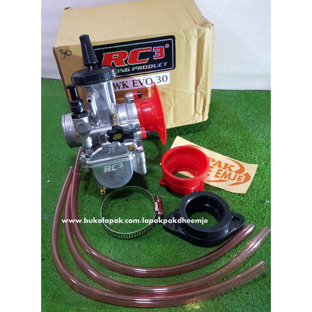 CARBU PWK 30 MM RC3 ORIGINAL PWK 30 EVO RC 3 LAPAK PAKDHE EMJE KARBU CARBURATOR KARBURATOR