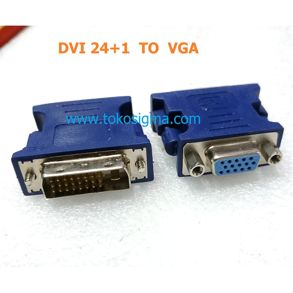 Dual Link DVI-D Pin 24+1 Male to VGA female ADAPTER PASIF DVI to VGA