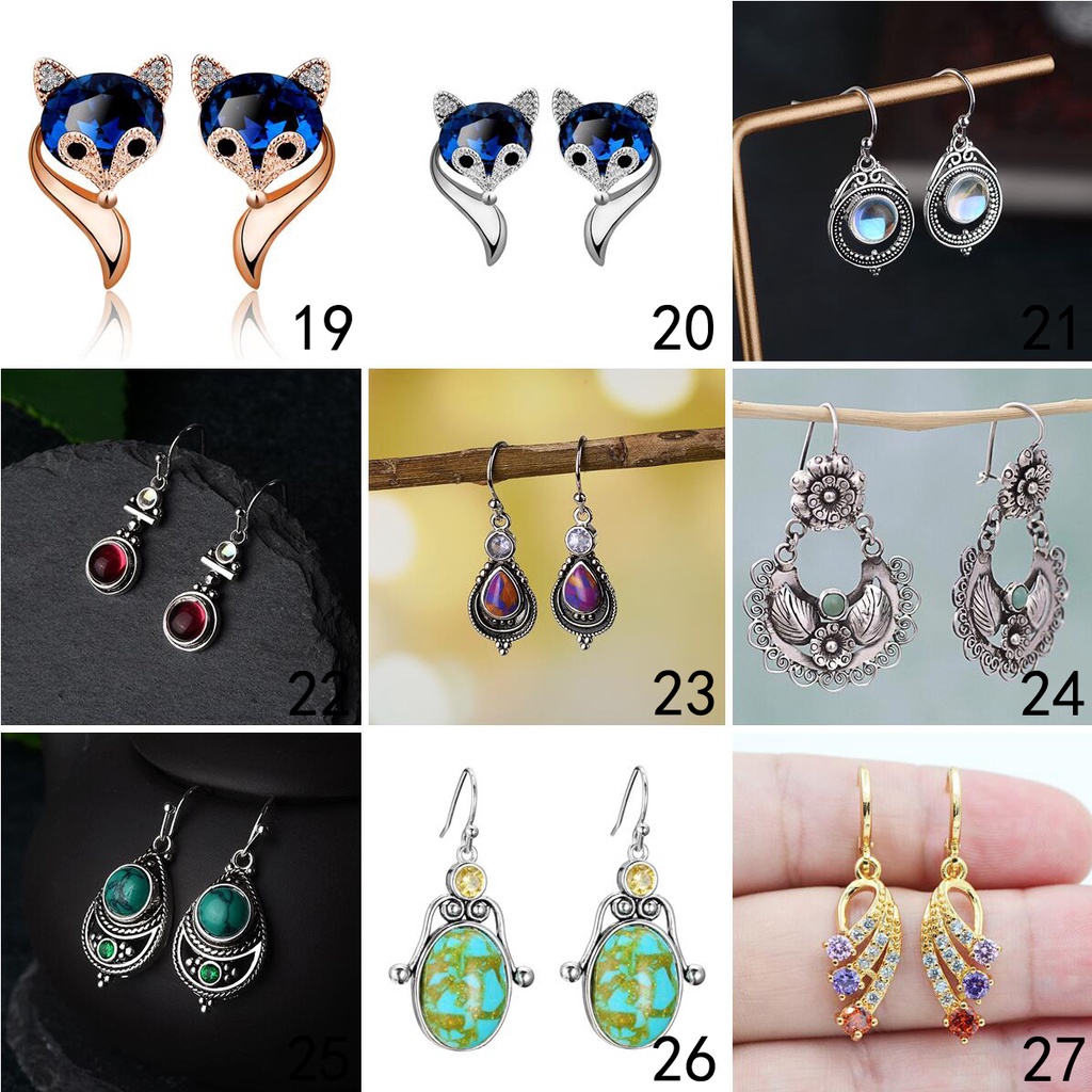 925 anting-anting perak murni, Busana sederhana, Anting-Anting wanita, Perhiasan Fashion Korea, Aksesoris telinga ED013