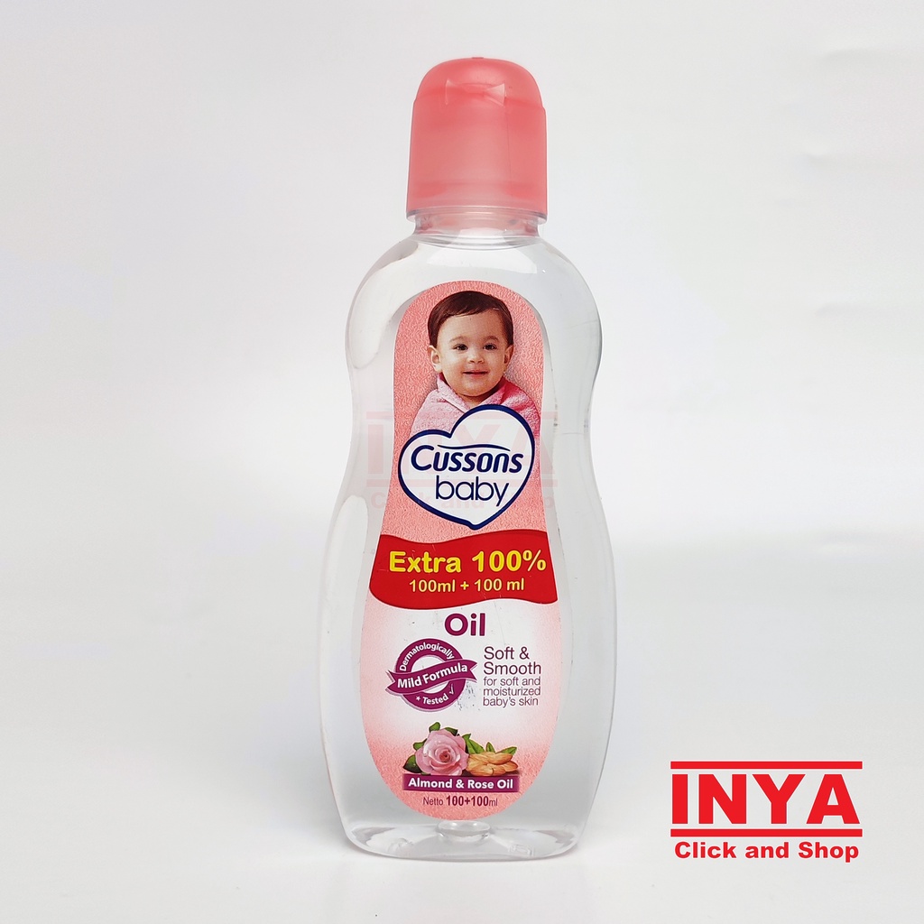 CUSSONS BABY OIL SOFT &amp; SMOOTH ALMOND &amp; ROSE OIL 100ml