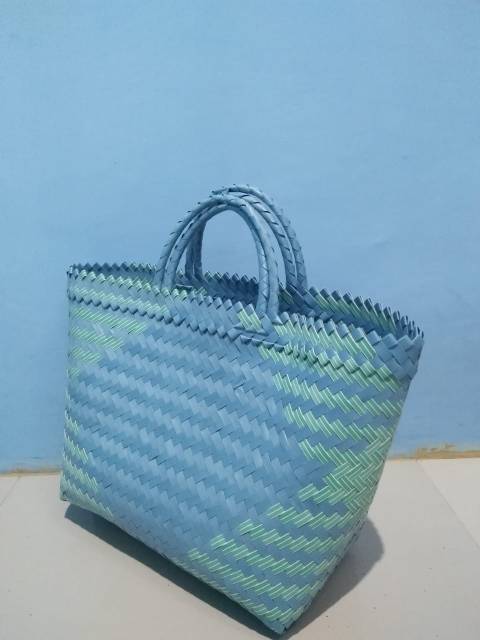 TASANYAMANJR.SHOP - Tas anyaman lurik JUMBO