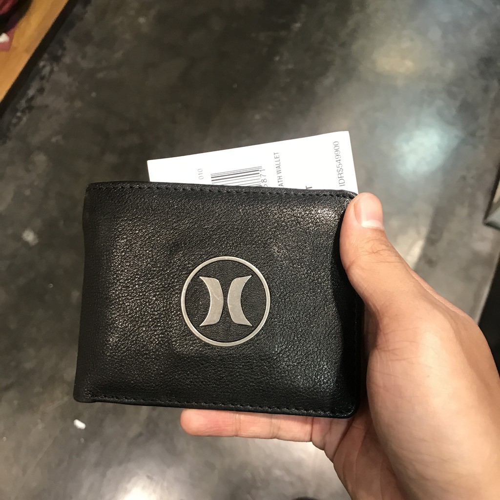 dompet kulit hurley u restructured leather wallet original