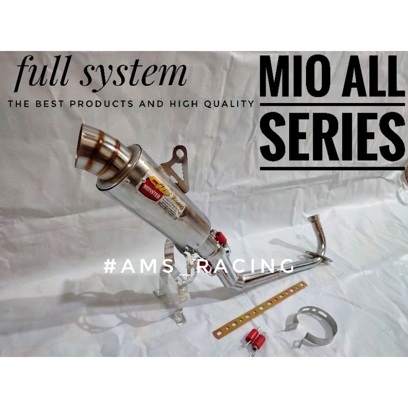 Knalpot racing CLD monster Mio sporty/smile/mio j/mio m3/z/s/soul karbu/gt/x ride/fino/xeon/gear