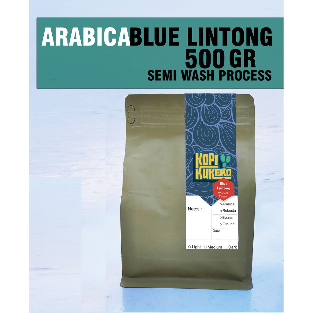 

KOPI ARABICA BLUE LINTONG SEMI WASH KOPI BUBUK / KOPI BIJI 500GR