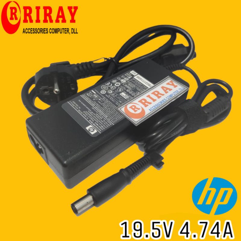 Adaptor Charger Laptop HP 6910P 6735S 6735B 6730B 6715S 2730p 2760p 6930p 8440w 19V 4.74A Original