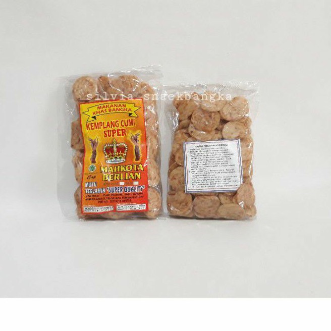 

Kemplang Mentah Super rasa Cumi merk Mahkota Berlian 500gr