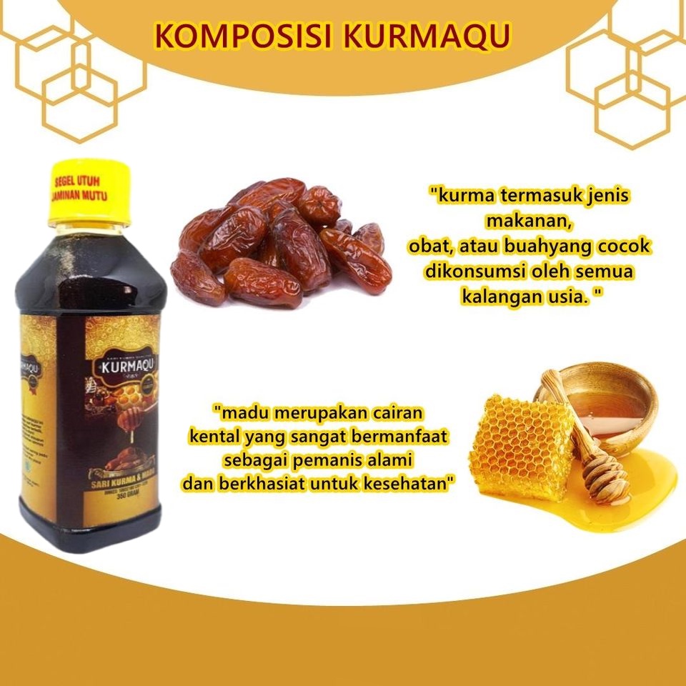 

Kurmaqu Sari Kurma Dan Madu Membantu Mengatasi Masalah pencernaan maupun juga maag dan asam lambung