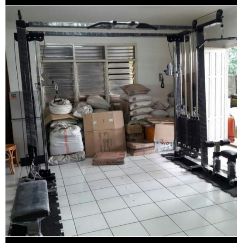 ALAT FITNES KOMERSIAL CABLE CROSSOVER MULTIFUNGSI / ANGKAT BEBAN