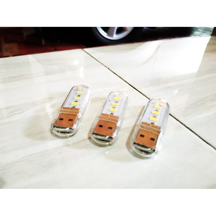 Mini USB Emergency 3 Point LED Light Lamp for Powerbank