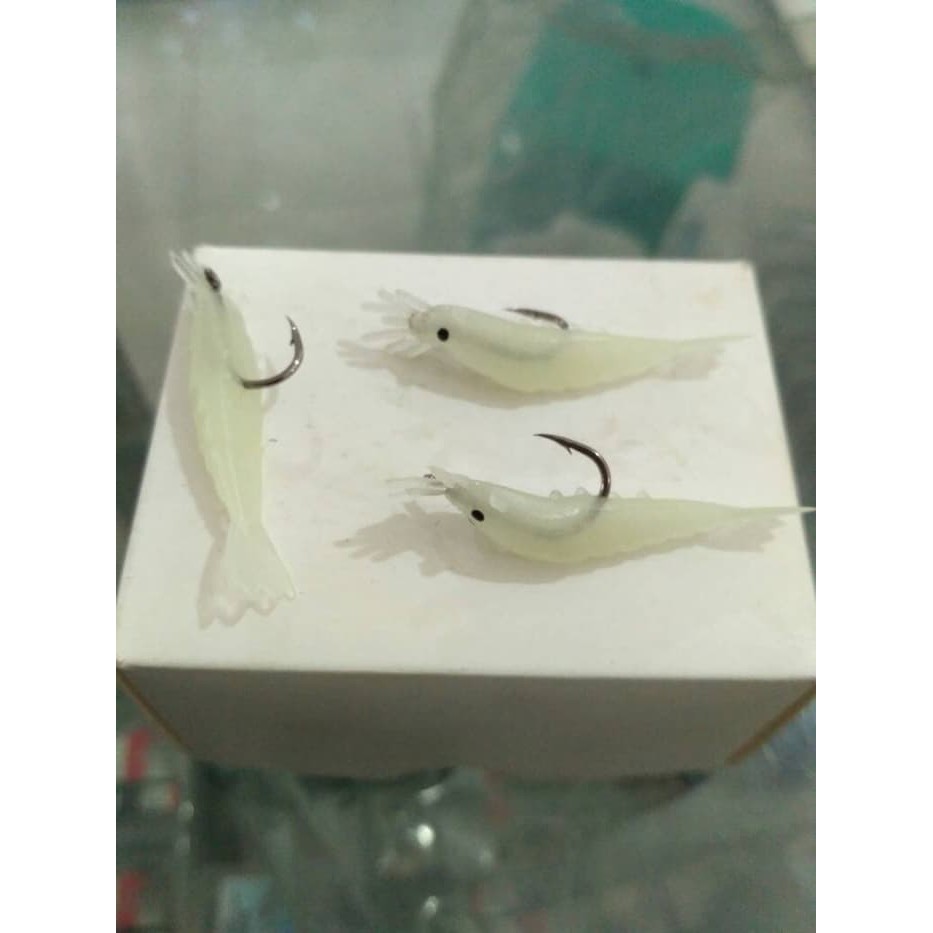 Umpan Pancing Ikan Berbentuk Udang Karet