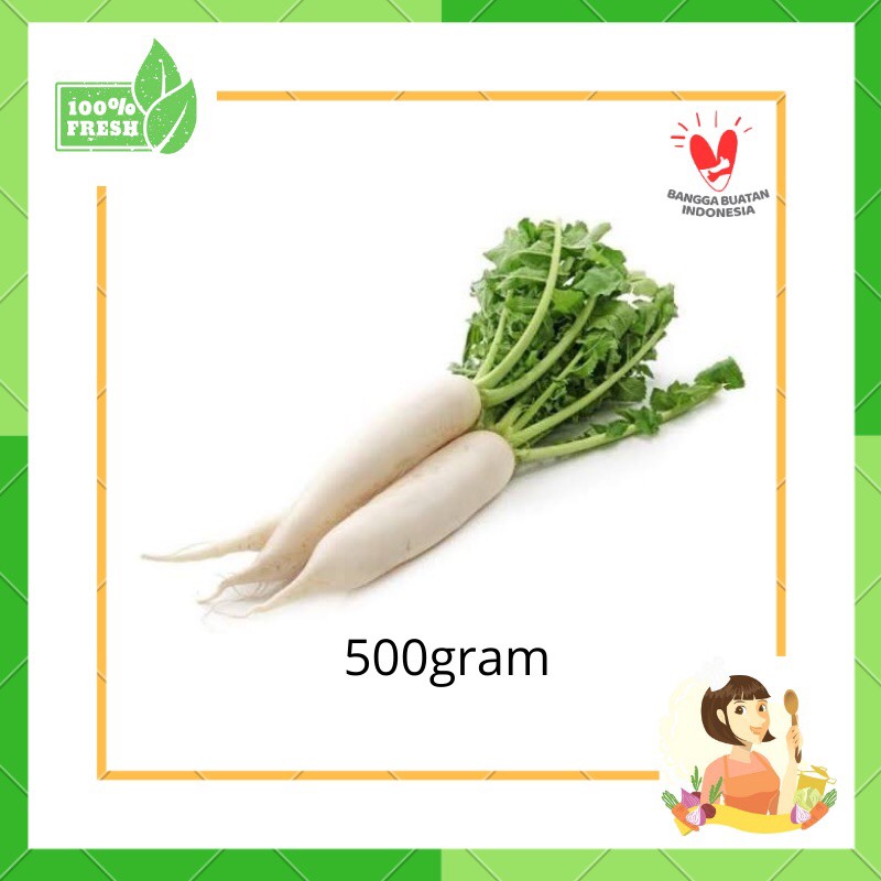 

Lobak Putih 500gram - Sayur segar bekasi