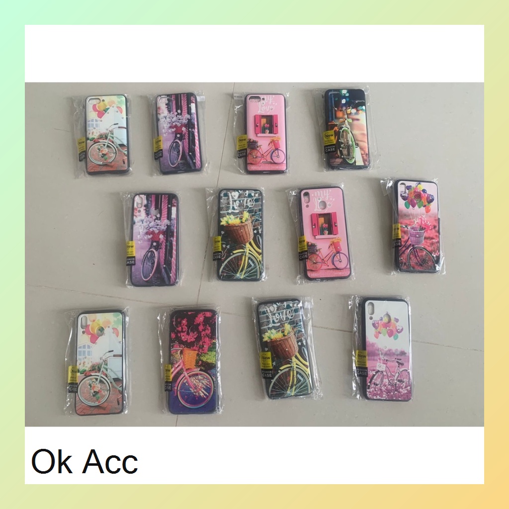 RANDOM Case Silicone Soft case Sepeda Pink Bunga Softcase Silikon Samsung M20 A6+ Plus A8+ A8 A6 J6 J4 J8 Oppo A83 A71 F9 Xiaomi 6x/A2 Note 5 Pro 5A Redmi S2 6 Pro Vivo Y85/V9 Y83 Nova 3i TIDAK TERIMA KOMPLAIN