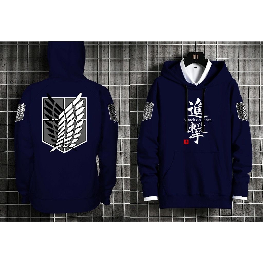 POLILE - HOODIE ATTACK ON TITAN / hoodie keren / pakaian pria / terbaru / terlaris / termurah