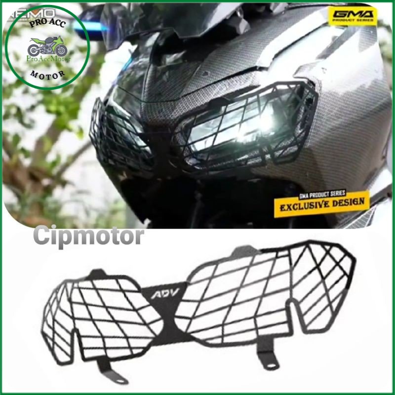 Cover Pelindung Lampu depan Honda ADV 150 ADV 160 Cover Front Guard Headlamp ADV (cod)