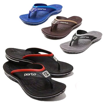 Sandal Pria PORTO  Original Termurah Lentur Dan Nyaman , Sandal Jepit Karet Lentur