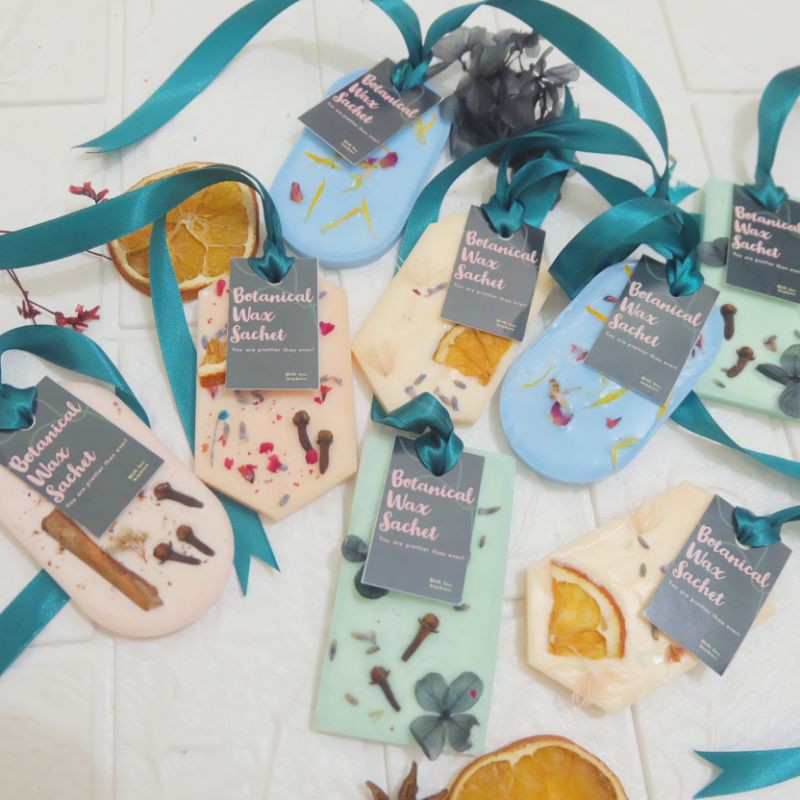 BOTANICAL WAX SACHET lilin aroma terapi scented candle tidak perlu dibakar buy.bara