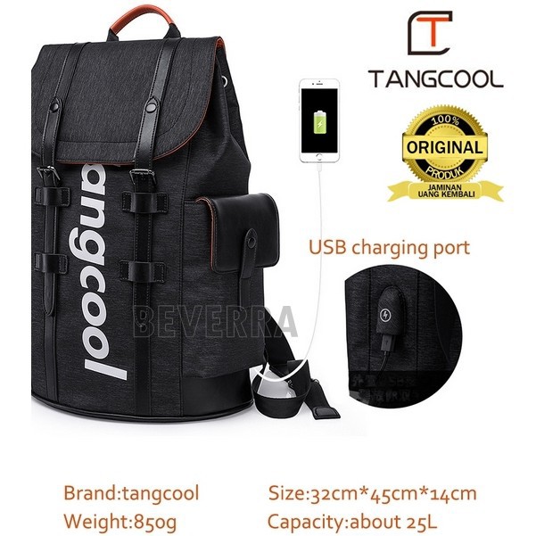 Tas Ransel Tangcool Original 100% TC709 waterproof backpack usb smartbag