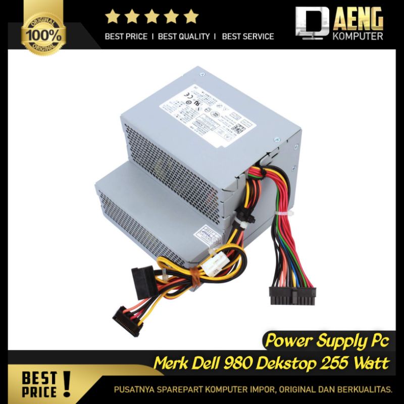 Power Supply Psu Power Suplay Pc Merk Dell Optiplex 980 Mini Dekstop model psu 24 pin hitam kecil Or