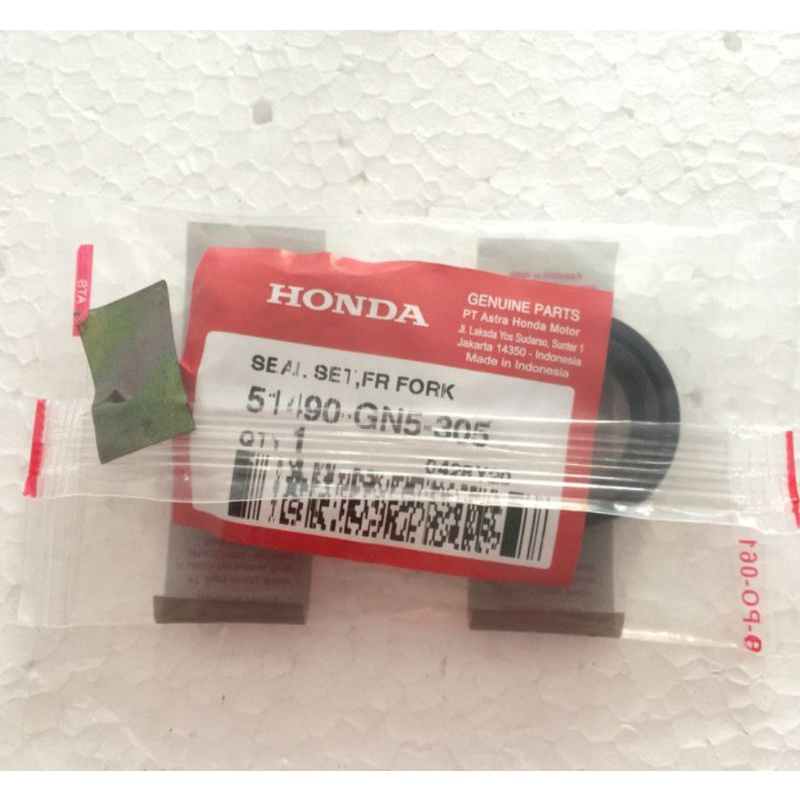 Seal Shock Depan Set Grand Supra Revo Beat Vario Scoopy Genio ORI AHM 51490GN5305