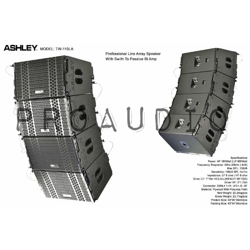 SPEAKER LINE ARRAY ASHLEY TW110LA / TW 110LA / TW 110 LA ORIGINAL