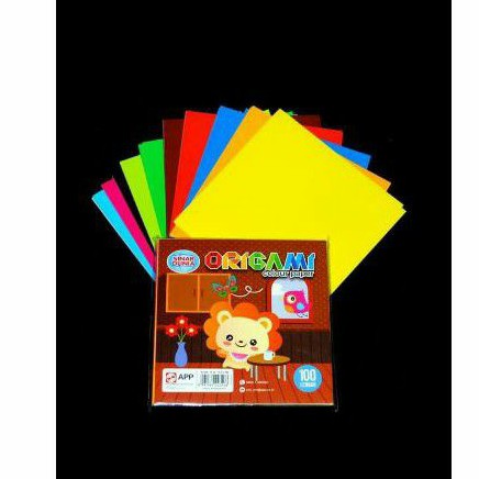 Kertas Origami SIDU kecil 12x12 per pack isi 100 lembar Kertas Lipat Sinar Dunia Kecil