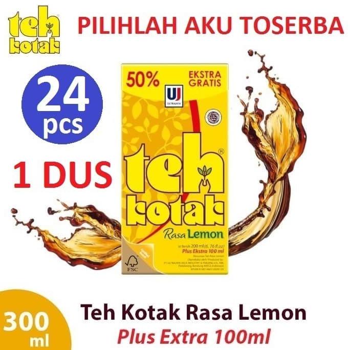 

[ COD ] TEH KOTAK ULTRA RASA LEMON 300 ml ( HARGA 1 DUS ISI 24 ) HEMAT Kode 457
