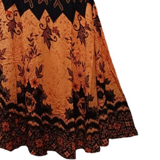 ○ Daster Batik Kekinian Model Payung Kancing Kencana Ungu ✬