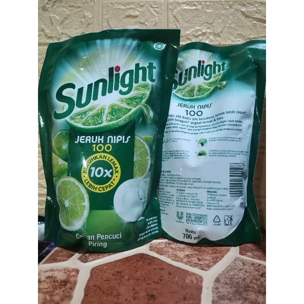 Sunlight 700ml jeruk nipis kemasan terbaru