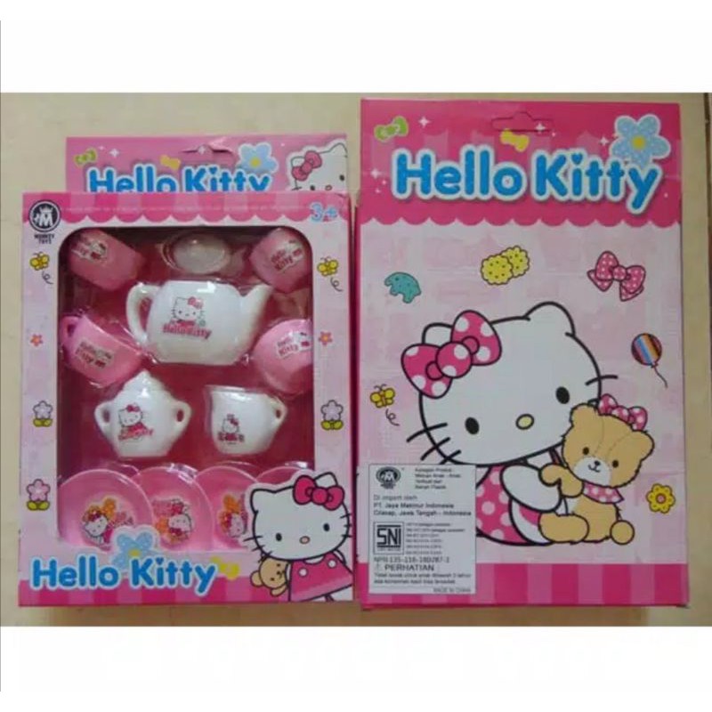 mainan cangkir set hellokittie