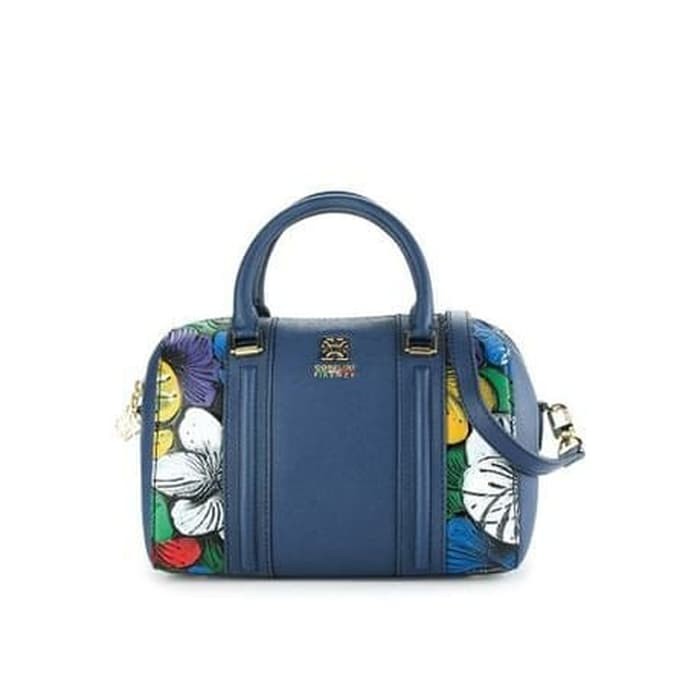 Gobelini Tas Kulit Junita Boston Navy Original