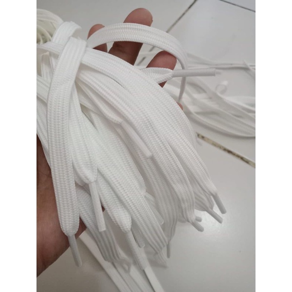 tali sepatu panjang 180 cm warna putih