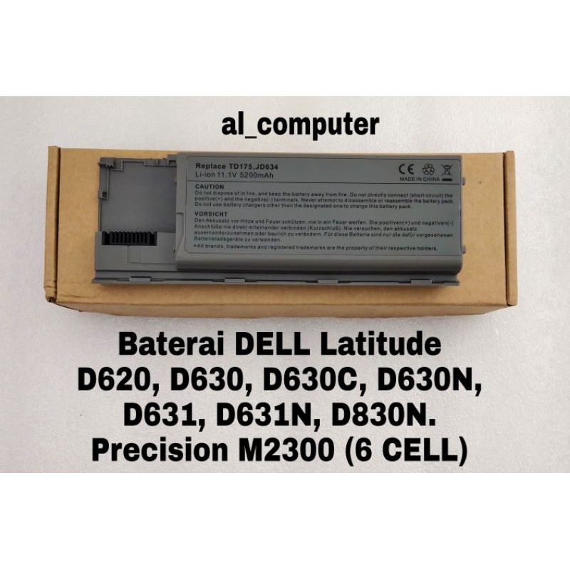 Baterai Dell Latitude D620 D630