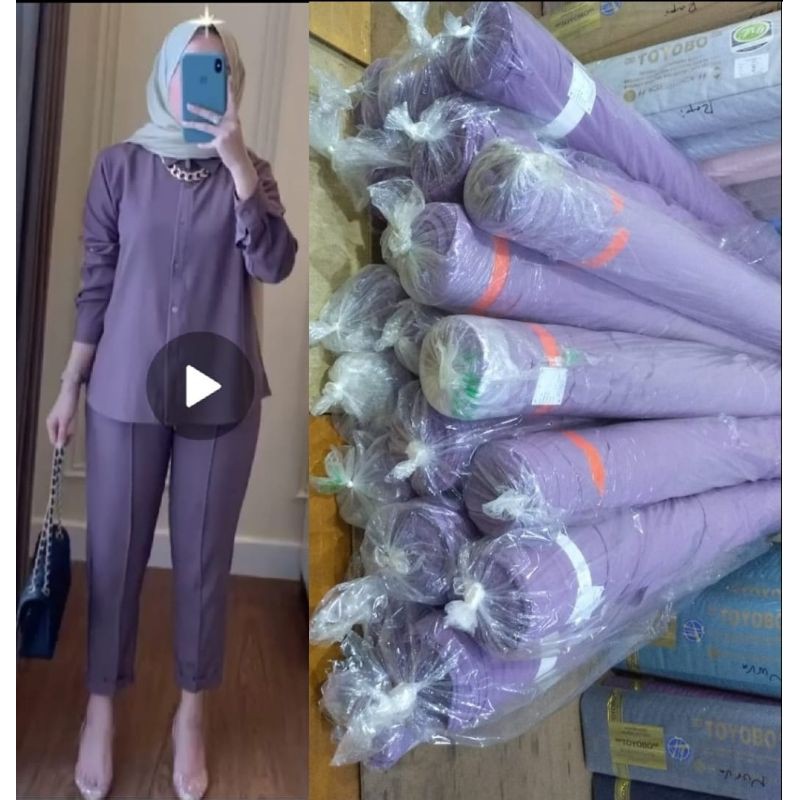 One sett salsabila By Aqila_fashion terlaris-Lavender