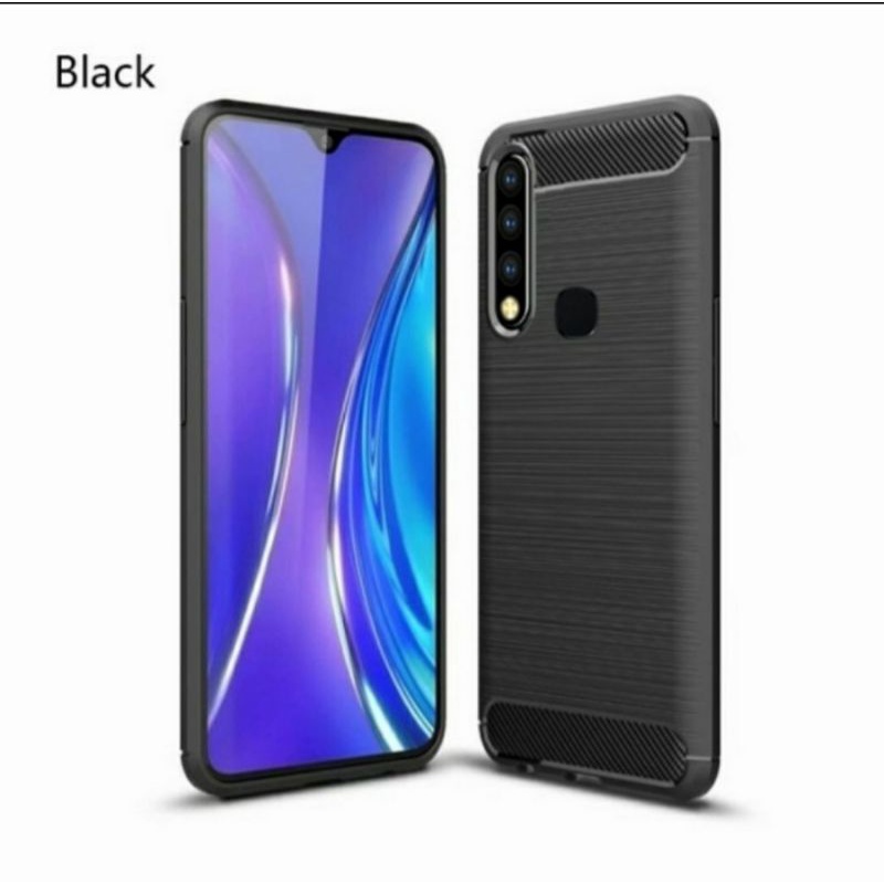 Vivo V19 soft case silikon carbon