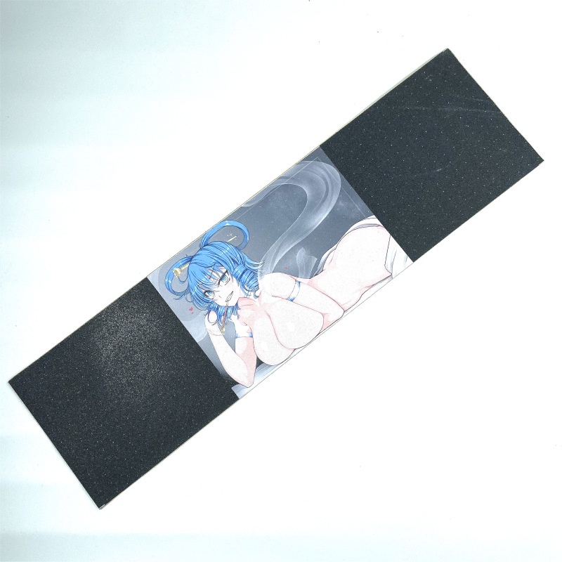 Amplas Skateboard griptape girl style 33x9 Inci anti OS780 breathable Karakter Beruang Warna Hitam