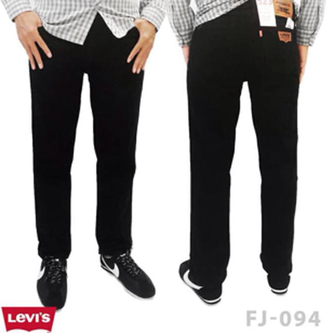 Diskon Celana Jeans Standar Reguler Levis 523 Murah - Hitam Terbaru