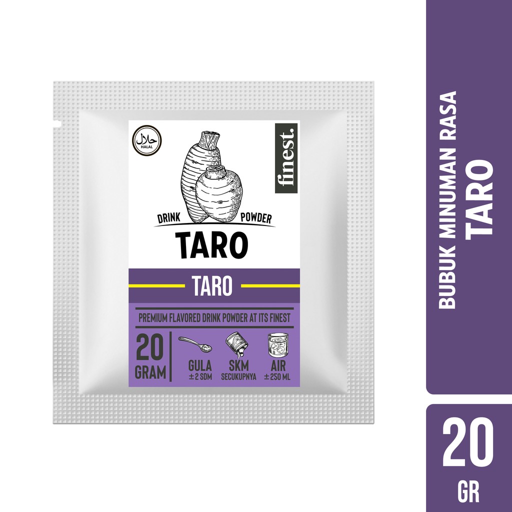 

Bubuk Minuman Rasa Taro Drink Powder Kemasan Sachet 20 Gram