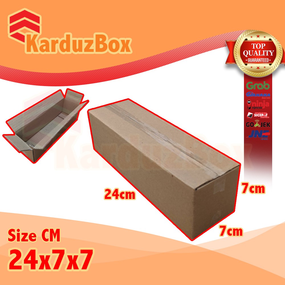 

24x7x7 kardus box packaging POLOS BARU
